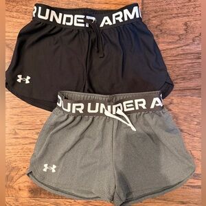 Under Armour Kids Black and Gray Shorts Set